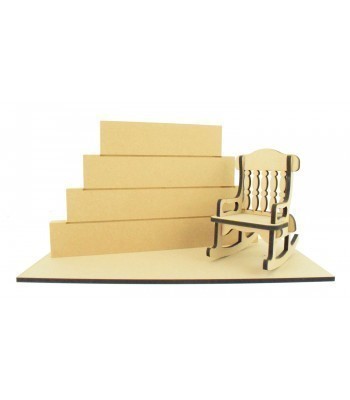 18mm Stacking Blocks with Laser cut Rocking Chair and Base Set